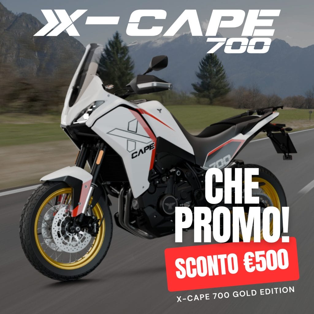 Morini X-Cape 700 Gold Edition: Sconto 500€ da Crippa Garage